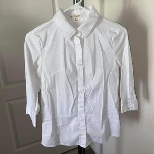Zenana Outfitters White Button Up Shirt